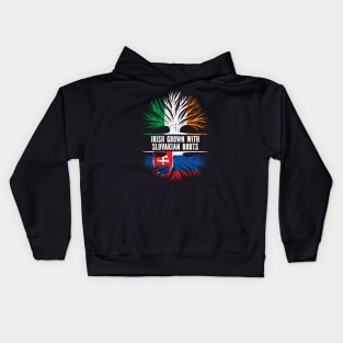 Irish Grown With Slovakian Roots Ireland Flag Kids Hoodie